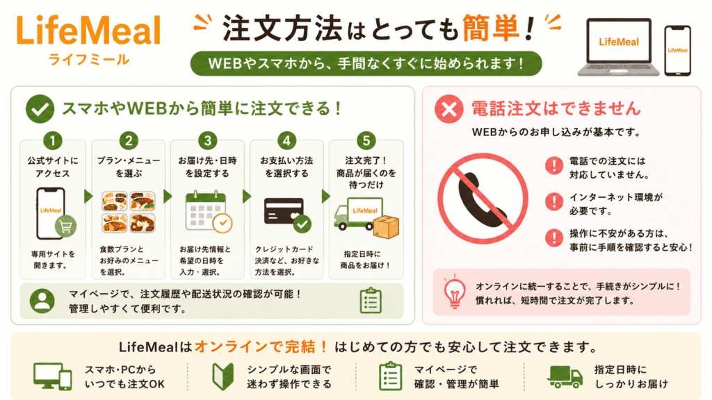 ライフミールの注文方法