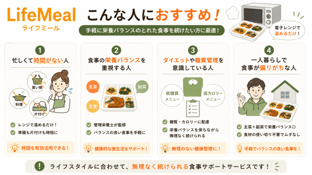 ライフミールが向いている人