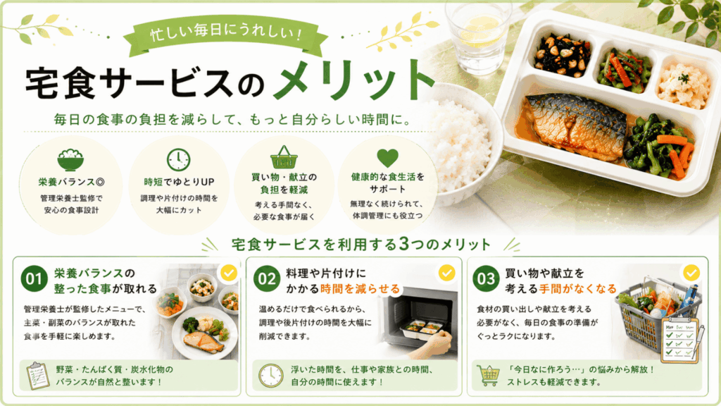 宅食サービスのメリット