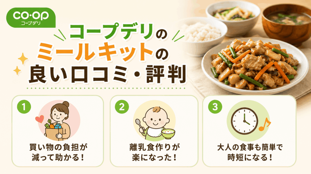 コープデリのミールキットの良い口コミ・評判