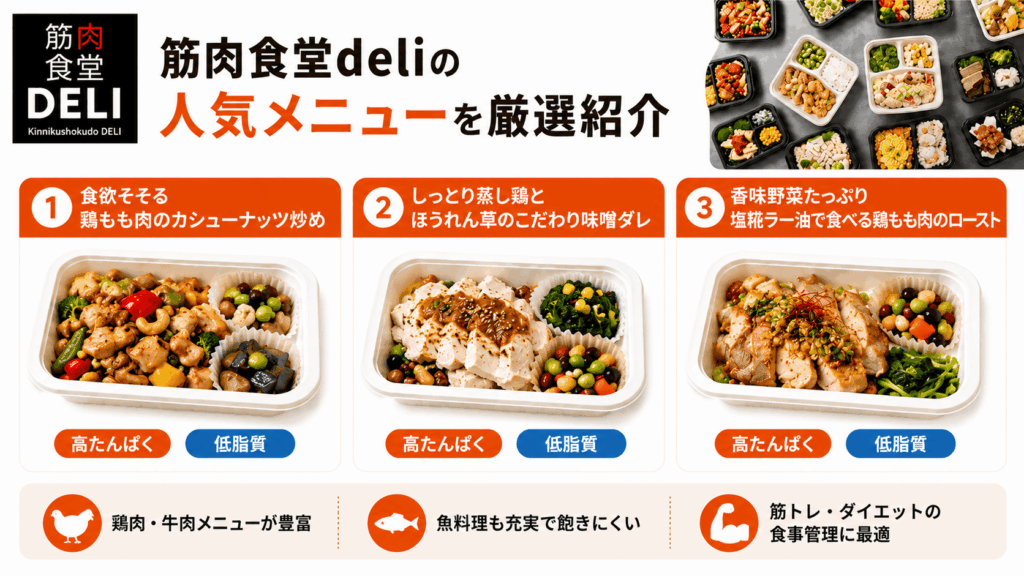 筋肉食堂deliの人気メニューを厳選紹介