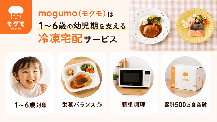 mogumo(モグモ)は1~6歳の幼児期を支える冷凍宅配サービス