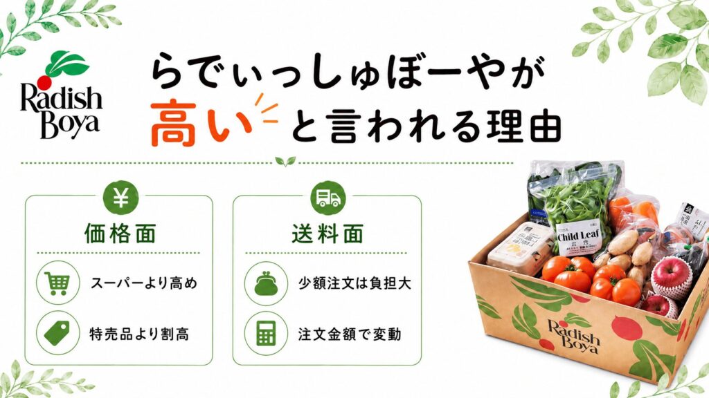 らでぃっしゅぼーやが高いと言われる理由