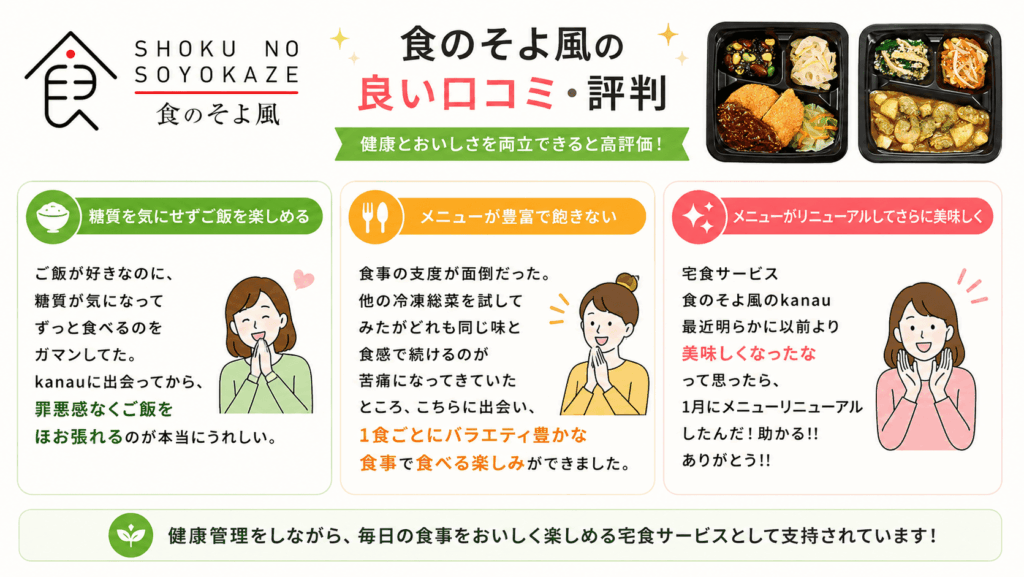 食のそよ風の良い口コミ・評判
