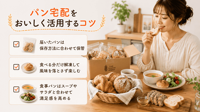 パン宅配をおいしく活用するコツ