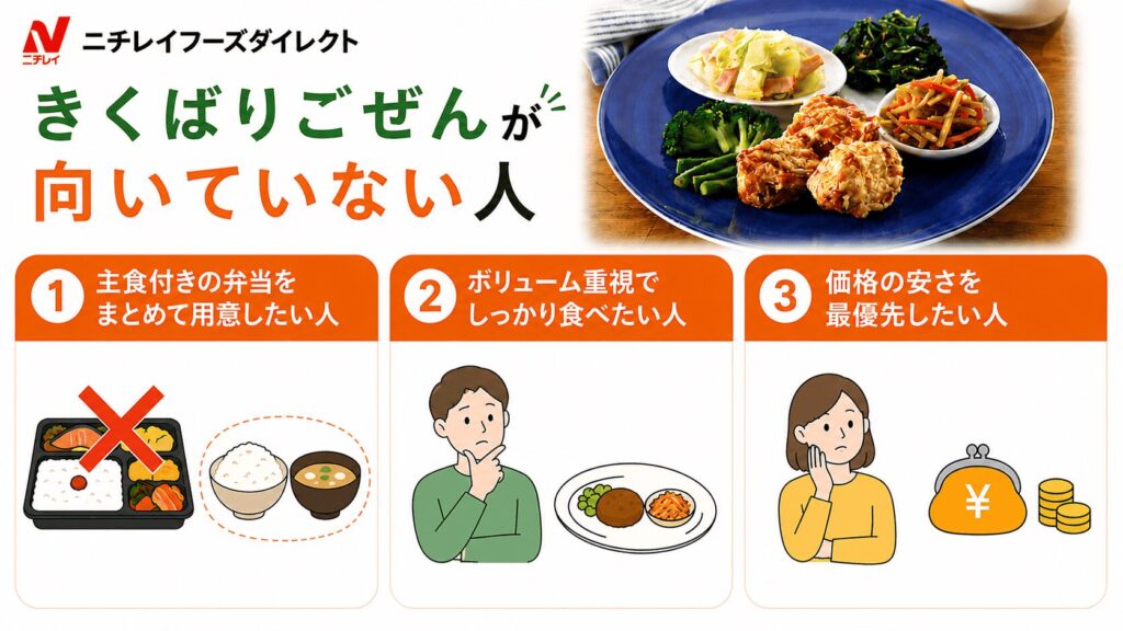 きくばりごぜんが向いていない人